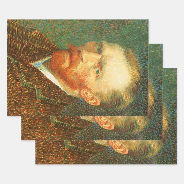 Hoja De Papel De Regalo Vincent van Gogh - Autoretrato Van Gogh (Set)