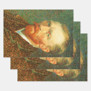 Hoja De Papel De Regalo Vincent van Gogh - Autorretrato de Van Gogh