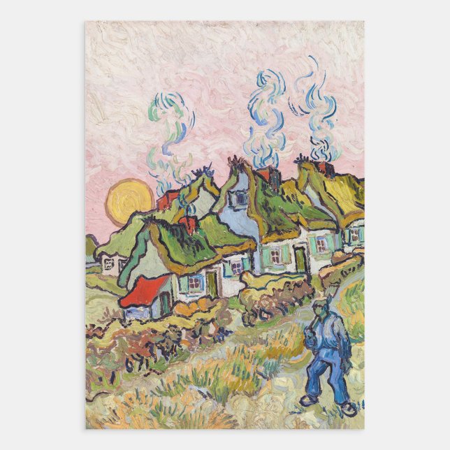 Hoja De Papel De Regalo Vincent van Gogh - Casas y Figura (Subido por el creador)