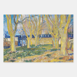 Hoja De Papel De Regalo Vincent van Gogh - El tren azul