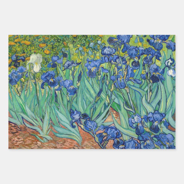 Hoja De Papel De Regalo Vincent Van Gogh - Irises (Anverso)