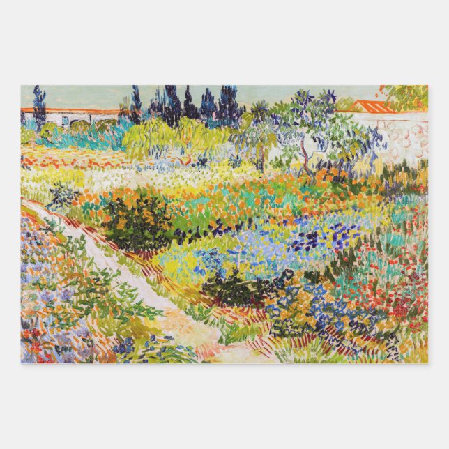 Hoja De Papel De Regalo Vincent van Gogh - Jardín de Arles (Anverso)
