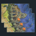 Hoja De Papel De Regalo Vincent van Gogh - La Iglesia de Auvers<br><div class="desc">La Iglesia de Auvers (1890) de Vincent van Gogh es una pintura religiosa de la arquitectura del arte del arte de la época del Impresionismo. Una mujer camina por un camino hacia la capilla del pueblo con hermosas vidrieras. Una escena de la arquitectura de la vida cotidiana. Sobre el artista:...</div>