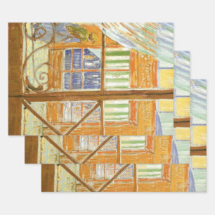Hoja De Papel De Regalo Vincent van Gogh - La ventana de la tienda de un c