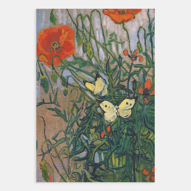 Hoja De Papel De Regalo Vincent van Gogh - Mariposas y Papas (Subido por el creador)