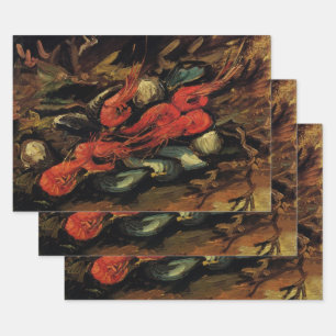 Hoja De Papel De Regalo Vincent van Gogh - Naturaleza muerta mejillones y
