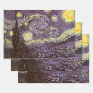 Hoja De Papel De Regalo Vincent van Gogh - Noche estrellada