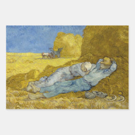 Hoja De Papel De Regalo Vincent Van Gogh - Noon, Descanse del trabajo / Si