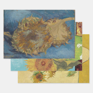 Hoja De Papel De Regalo Vincent Van Gogh - Selección de Girasoles