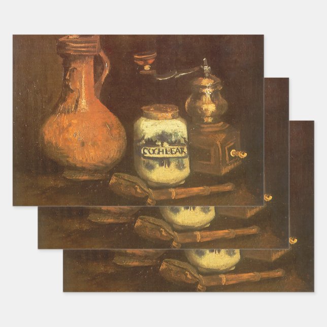 Hoja De Papel De Regalo Vincent van Gogh - Still Life with Coffee Mill (Set)