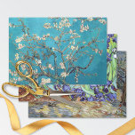 Hoja De Papel De Regalo Vincent van Gogh Various Landscapes<br><div class="desc">Wrap your gift with art,  with a selection of three famous post-impressionist paintings by Vincent van Gogh (1853-1890). Blossoming Almond Tree,  Irises and Olive Trees.</div>