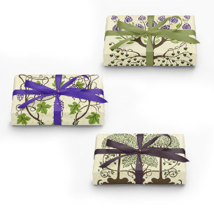 Hoja De Papel De Regalo Vinos Y Árboles De Uva De Aubrey Beardsley