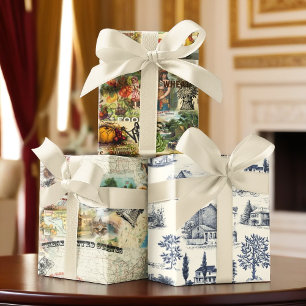 Hoja De Papel De Regalo Vintage Americana