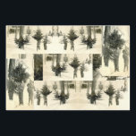 Hoja De Papel De Regalo Vintage Christmas<br><div class="desc">Un conjunto de 3 hojas de papel de envoltura únicas para sus regalos de vacaciones. Se coordinan con tarjetas,  pegatinas y etiquetas en esta colección de Vintage Photo Junkie.</div>