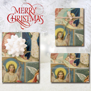 Hoja De Papel De Regalo Vintage Christmas Angel Victorian Cards