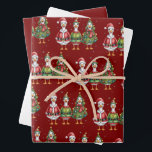 Hoja De Papel De Regalo Vintage Christmas Goose Santa Duck Silly Goose<br><div class="desc">Vintage Christmas Goose Santa Duck Silly Goose Cute Snowman Goose Funny Navidades</div>