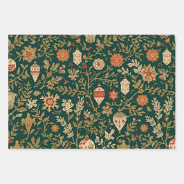 Hoja De Papel De Regalo Vintage Christmas Pattern - Wrapping Paper Sheets