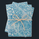 Hoja De Papel De Regalo Vintage Christmas, William Morris<br><div class="desc">Un impresionante y elegante papel de envoltura de Navidades William Morris. Patrón azul marino. Aléjate de la multitud con este diseño único.</div>