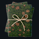 Hoja De Papel De Regalo Vintage Christmas, William Morris<br><div class="desc">Un impresionante y elegante papel de envoltura de Navidades William Morris. Patrón violeta y colombiano. Aléjate de la multitud con este diseño único.</div>