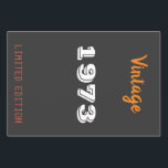 Hoja De Papel De Regalo Vintage edición limitada de 1973 50th Birthday Gif<br><div class="desc">Viñeta edición limitada de 1973 50th Birthday Gift T-Shirt</div>