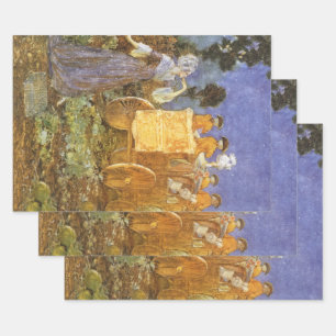 Hoja De Papel De Regalo Vintage Fairy Tales Cinderella and Fairy GodMom