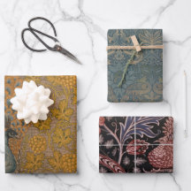 Vintage Morris Birds Peacock Vine Dragon Turkeys