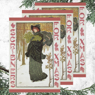 Hoja De Papel De Regalo Vintage portada de los alemanes de Art Nouveau nav