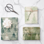 Hoja De Papel De Regalo Vintage Shabby Chic Christmas Tree Green Mix Trio<br><div class="desc">Vintage Shabby Chic Christmas Tree Regalo envuelto Green Mix Trio Papers. Atasco de regalo de tema festivo. Selección de moda de papeles de Navidad para embalajes,  artesanía,  scrapbooking,  revistas,  proyectos de ciclismo de alta velocidad. Para él o para su envoltura.</div>