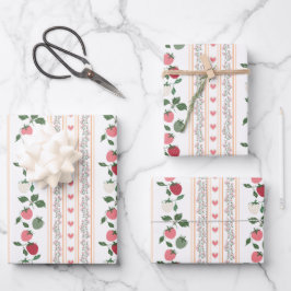 Hoja De Papel De Regalo Vintage Strawberry Wallpaper - Greta
