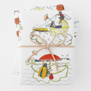 Hoja De Papel De Regalo Vintage Whimsical Woodland Boda