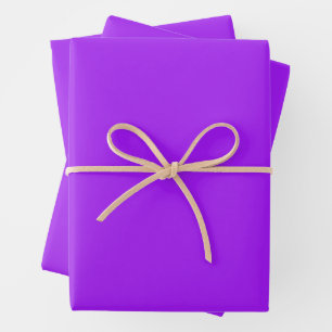 Hoja De Papel De Regalo Violeta brillante - Elegante color clásico de ocas