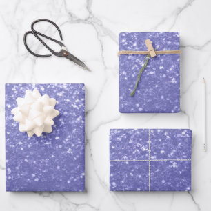 Hoja De Papel De Regalo Violeta de lavanda chispeando purpurina