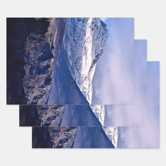 HOJA DE PAPEL DE REGALO VISTAS DE LA MONTAÑA (Set)