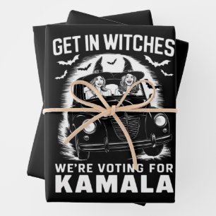 Hoja De Papel De Regalo Votamos por Kamala Halloween