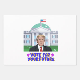 Hoja De Papel De Regalo Votar a Trump - Audaz Patriotismo