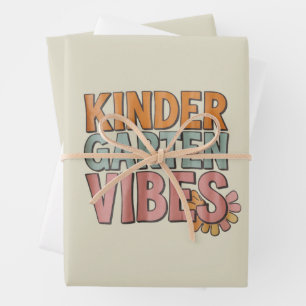 Hoja De Papel De Regalo Vuelta al cole jardín de infancia Pre K primer gra