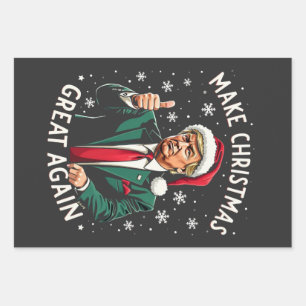 Hoja De Papel De Regalo Vuelve a hacer que la Navidad sea genial Otra vez 