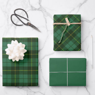Hoja De Papel De Regalo Wallace Green Scottish Clan Tartán