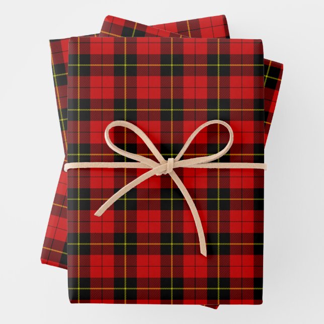 Hoja De Papel De Regalo Wallace Red Tartan (In situ)