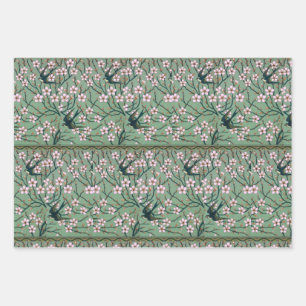 Hoja De Papel De Regalo Walter Crane Golondrinas y Almendros