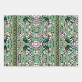 Hoja De Papel De Regalo Walter Crane Golondrinas y Almendros