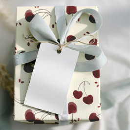 Hoja De Papel De Regalo Watercolor Burgundy Cherries – Modern - Valentine