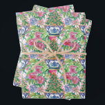 Hoja De Papel De Regalo Watercolor Chinoiserie Ginger Jar Christmas Tree<br><div class="desc">PreppyPrint.com - Añade tu toque personalizado a este papel de envoltura. Haga clic en "editar diseño" para cambiar el tipo de letra,  el tamaño de la imagen,  etc. Trasladar este diseño a los productos de tu elección. Visita mi tienda de diseño,  PreppyPrint.com,  para coordinar artículos.</div>