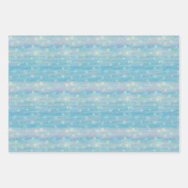 Hoja De Papel De Regalo Watercolor Winter Pattern