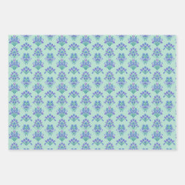 Hoja De Papel De Regalo Watercoloured Purple Tulips