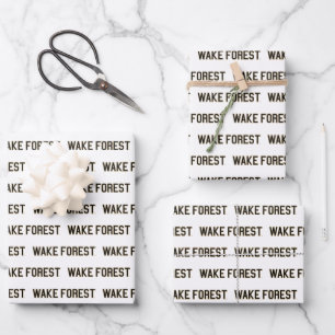 Hoja De Papel De Regalo WFU   Bosque Wake
