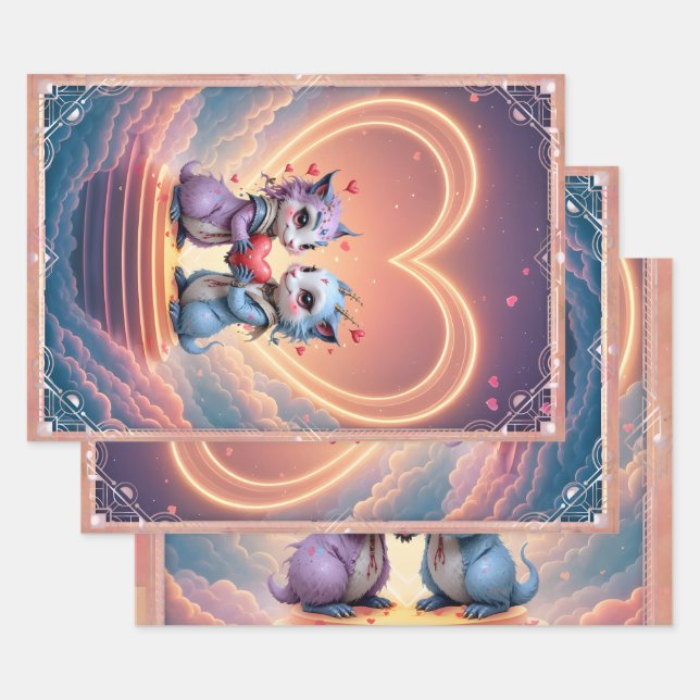 Hoja De Papel De Regalo Where Two Souls Choose Forever  (Set)