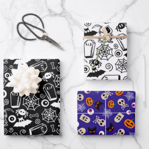 HOJA DE PAPEL DE REGALO WHIMSICAL HALLOWEEN