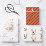 Hoja De Papel De Regalo Whimsical Joy to The World Quote Classic Christmas<br><div class="desc">Whimsical Joy to The World Quote Classic Christmas Wrapping Paper Sheets IMPORTANT NOTICE: This design is part of a collection and has other coordinated elements that you can find in my store. If you can't find what you're looking for or need any kind of modification, contact me at hello@themonogramfactory.com and...</div>