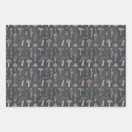 Hoja De Papel De Regalo Whimsical Woodland Mushrooms